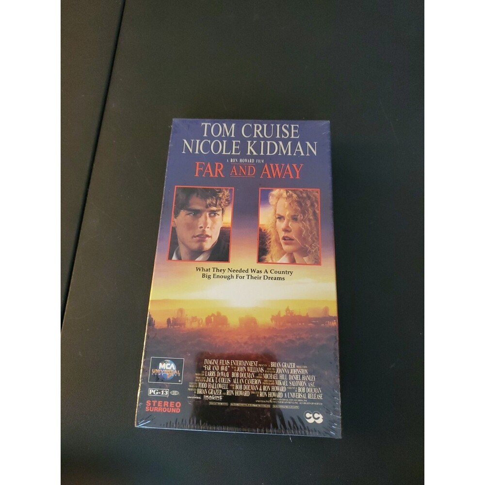 Far And Away VHS Tom Cruise Nicole Kidman Movies New Sealed Watermarks